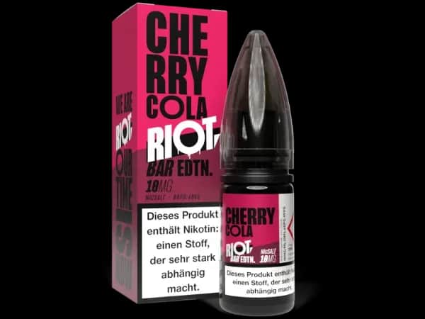 Riot Squad - BAR EDTN. - Nikotinsalz Liquid - Cherry Cola (Packung: 1er Packung / Stärke: 20 mg/ml / Geschmack: Cherry Cola) (895,00 EUR / liter)