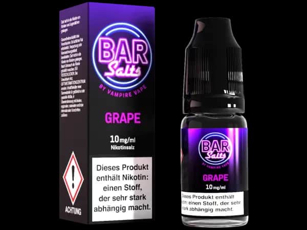 Vampire Vape - Bar Salts - Nikotinsalz Liquid - Grape (Packung: 1er Packung / Stärke: 10 mg/ml / Geschmack: Grape) (895,00 EUR / liter)