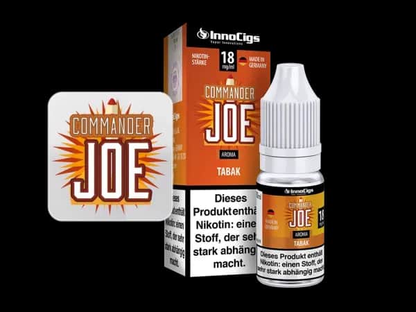 Commander Joe Tabak Aroma - Liquid für E-Zigaretten (Packung: 1er Packung / Stärke: 6 mg/ml) (895,00 EUR / liter)
