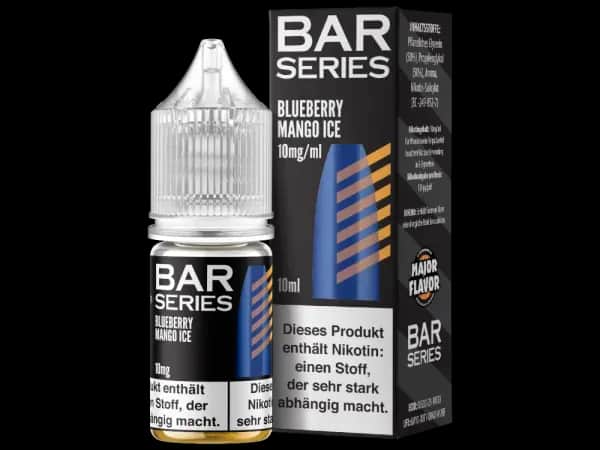 Bar Series - Nikotinsalz Liquid - Blueberry Mango Ice (Packung: 1er Packung / Stärke: 10 mg/ml / Geschmack: Blueberry Mango Ice) (895,00 EUR / liter)