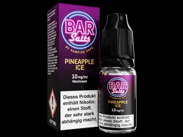 Vampire Vape - Bar Salts - Nikotinsalz Liquid - Pineapple Ice (Packung: 1er Packung / Geschmack: Pineapple Ice / Stärke: 5 mg/ml) (895,00 EUR / liter)
