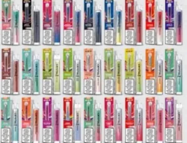 SKE - Crystal Bar Einweg E-Zigarette (Packung: 1er Packung / Stärke: 20 mg/ml / Geschmack: Blueberry Raspberries) (4475,00 EUR / liter)