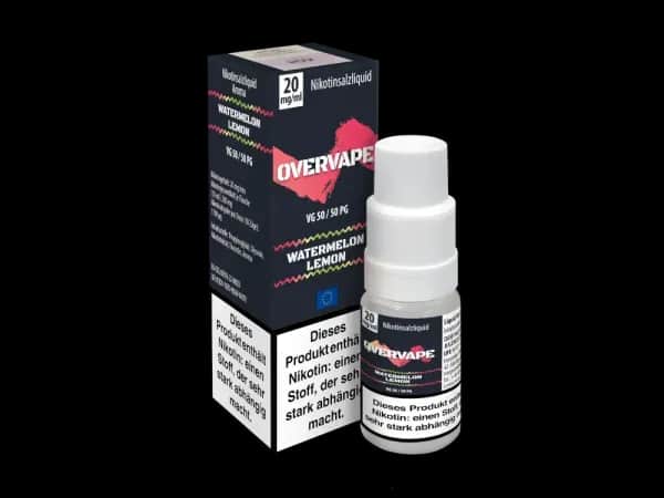 Overvape - Nikotinsalz Liquid - Watermelon Lemon (Packung: 1er Packung / Geschmack: Watermelon Lemon / Stärke: 20 mg/ml) (695,00 EUR / liter)