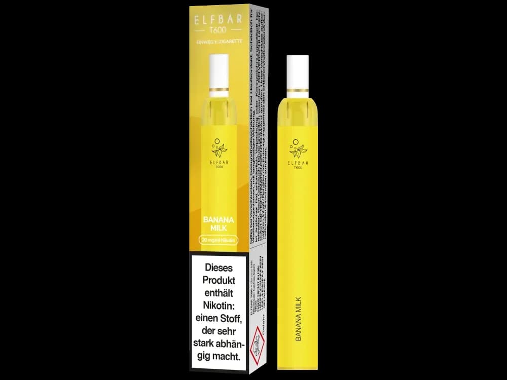 Elfbar T600 Einweg E-Zigarette - Blueberry (Packung: 1er Packung / Stärke: 20 mg/ml / Geschmack: Banana Milk) (4475,00 EUR / liter)