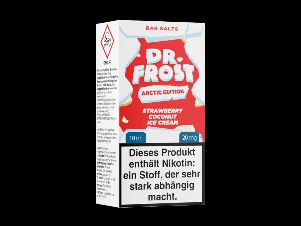 Dr. Frost - Arctic Edition - Nikotinsalz Liquid - Strawberry Coconut Ice Cream (Packung: 1er Packung / Stärke: 20 mg/ml / Geschmack: Strawberry...