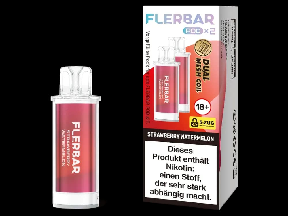 Flerbar - POD (2 Stück pro Packung) (Packung: 1er Packung / Geschmack: Strawberry Watermelon) (2487,50 EUR / liter)