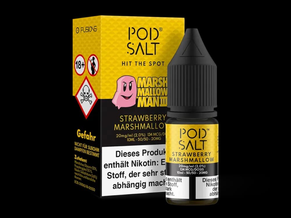 Pod Salt Fusion - Marshmallow Man 3 - Nikotinsalz Liquid  (Packung: 1er Packung / Stärke: 20 mg/ml) (1095,00 EUR / liter)