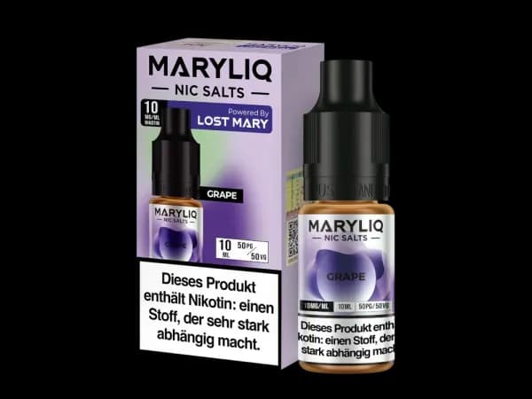 MARYLIQ - Nikotinsalz Liquid - Grape (Packung: 1er Packung / Stärke: 10 mg/ml / Geschmack: Grape) (995,00 EUR / liter)