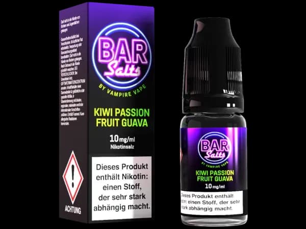 Vampire Vape - Bar Salts - Nikotinsalz Liquid - Kiwi Passion Fruit Guava (Packung: 1er Packung / Stärke: 20 mg/ml / Geschmack: Kiwi Passion Fruit...