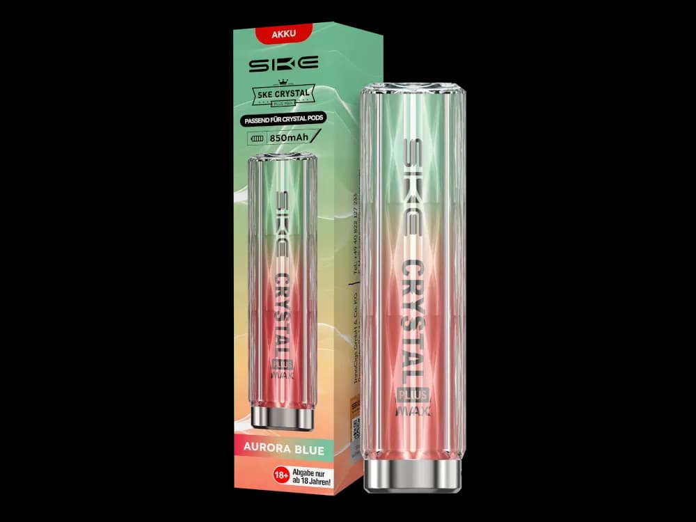 SKE - Crystal Plus MAX Akku 850 mAh (Packung: 1er Packung / Farbe: aurora-blau)