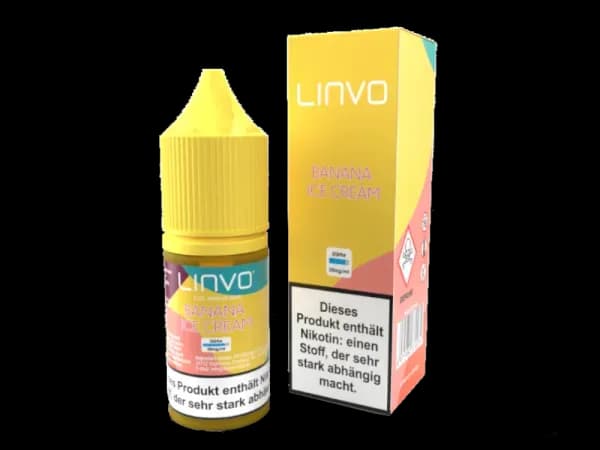 Linvo - Banana Ice Cream - Nikotinsalz Liquid 20 mg/ml (Packung: 1er Packung / Stärke: 20 mg/ml) (895,00 EUR / liter)