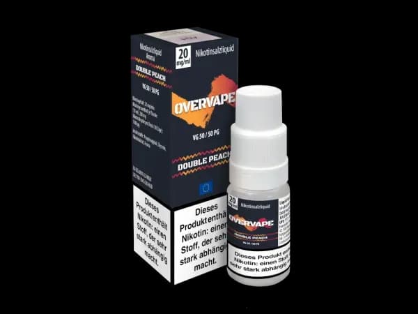 Overvape - Nikotinsalz Liquid - Double Peach (Packung: 1er Packung / Stärke: 20 mg/ml / Geschmack: Double Peach) (695,00 EUR / liter)