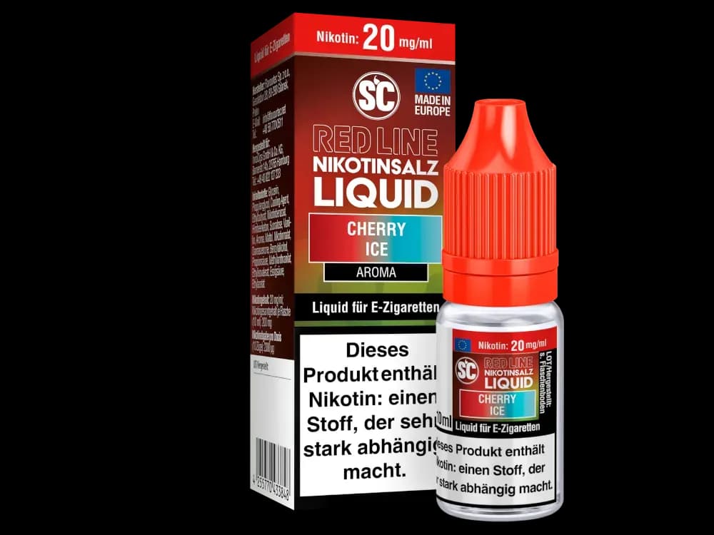 SC - Red Line - Cherry Ice - Nikotinsalz Liquid (Packung: 1er Packung / Stärke: 20 mg/ml) (795,00 EUR / liter)