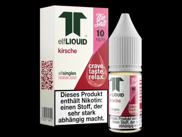 Elf-Liquid - Single - Nikotinsalz Liquid - Kirsche (Packung: 1er Packung / Stärke: 10 mg/ml / Geschmack: Kirsche) (895,00 EUR / liter)