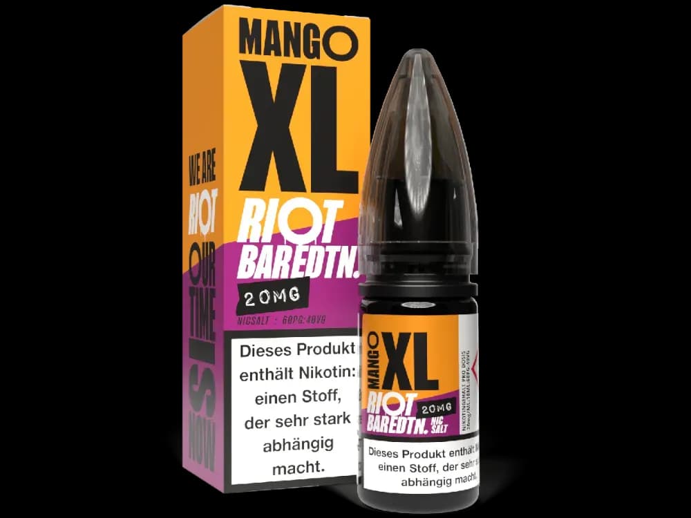 Riot Squad - BAR EDTN. - Nikotinsalz Liquid - Mango XL (Packung: 1er Packung / Stärke: 20 mg/ml / Geschmack: Mango XL) (895,00 EUR / liter)