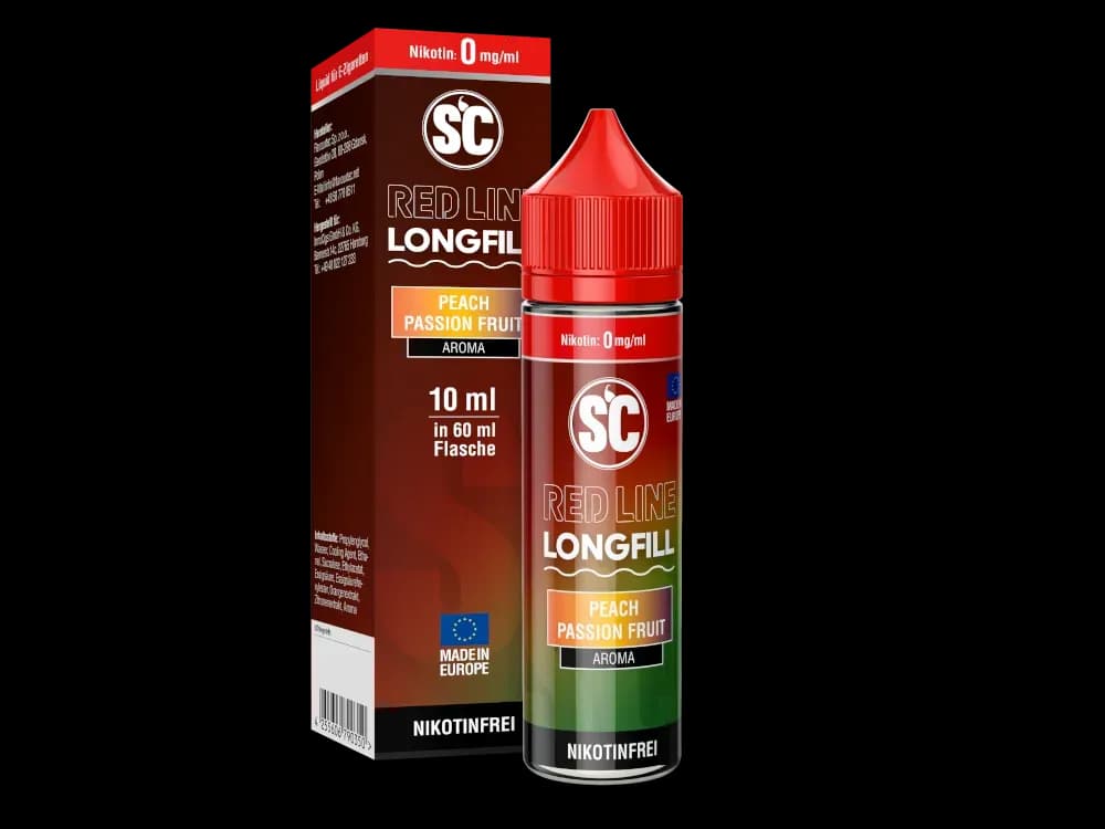 SC - Red Line Longfills 10 ml - Peach Passion Fruit (Packung: 1er Packung / Geschmack: Peach Passion Fruit) (995,00 EUR / liter)