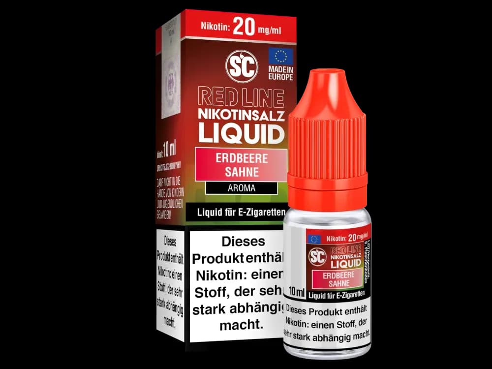 SC - Red Line - Erdbeere Sahne - Nikotinsalz Liquid (Packung: 1er Packung / Stärke: 20 mg/ml) (795,00 EUR / liter)