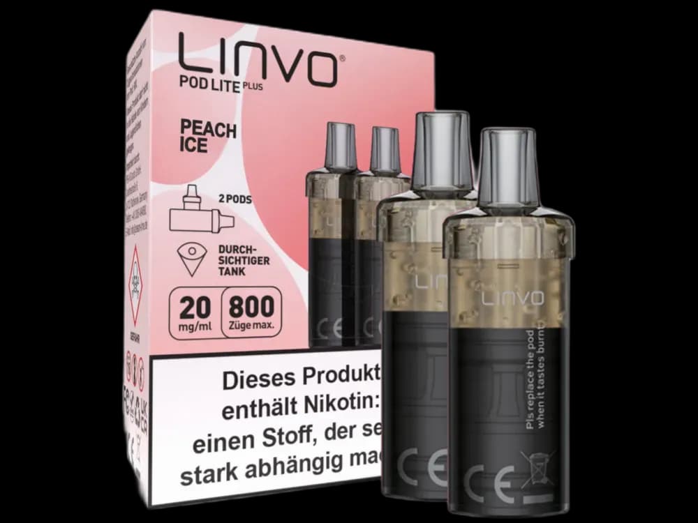 Linvo - Pod Lite Plus Cartridge 20 mg/ml (2 Stück pro Packung) - Blueberry Pomegranate Lemonade (Packung: 1er Packung / Stärke: 20 mg/ml /...
