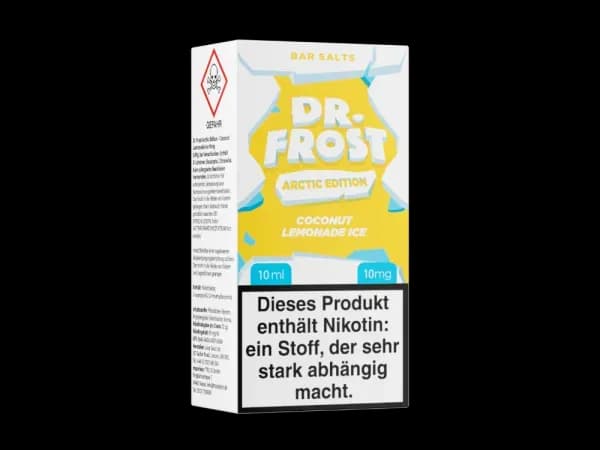 Dr. Frost - Arctic Edition - Nikotinsalz Liquid - Coconut Lemonade Ice (Packung: 1er Packung / Stärke: 10 mg/ml / Geschmack: Coconut Lemonade Ice)...