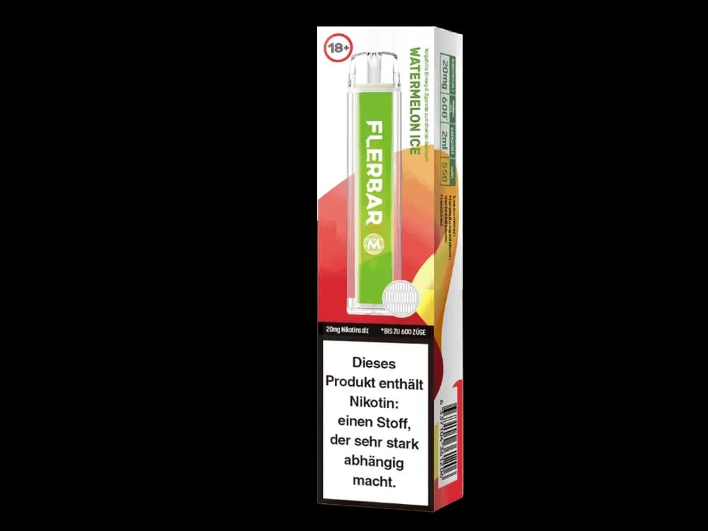 Flerbar - M Einweg E-Zigarette  - Alberry (Packung: 1er Packung / Stärke: 20 mg/ml / Geschmack: Watermelon Ice) (4475,00 EUR / liter)