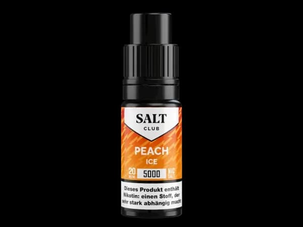 Salt Club - 5000 - Nikotinsalz Liquid 20 mg/ml - Peach Ice (Packung: 1er Packung / Stärke: 20 mg/ml / Geschmack: Peach Ice) (795,00 EUR / liter)