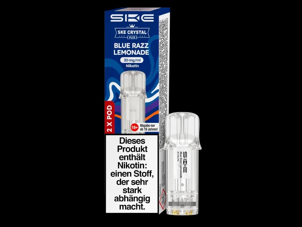 SKE - Crystal Plus Pod (2 Stück pro Packung) - Blueberry Cherry Blackberry (Packung: 1er Packung / Geschmack: Blue Razz Lemonade) (2487,50 EUR /...
