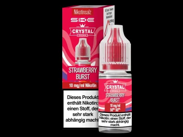 SKE - Crystal - Nikotinsalz Liquid - Strawberry Burst (Packung: 1er Packung / Stärke: 10 mg/ml / Geschmack: Strawberry Burst) (895,00 EUR / liter)