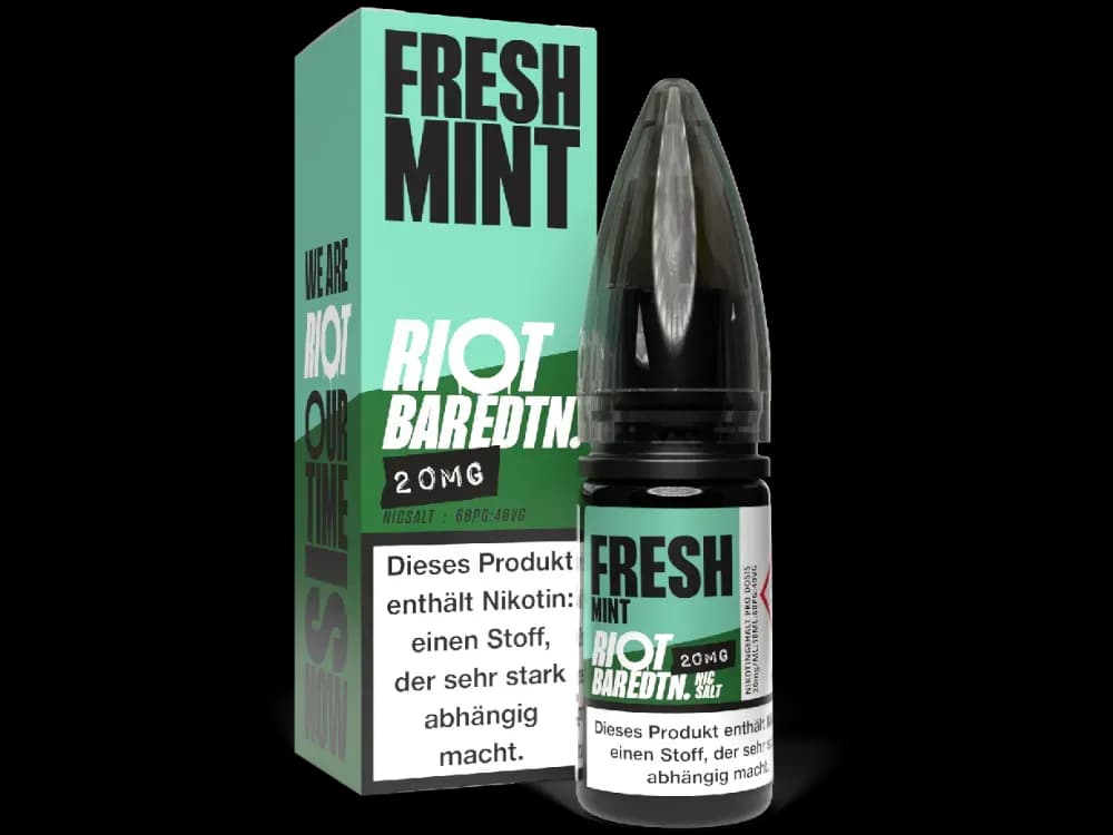 Riot Squad - BAR EDTN. - Nikotinsalz Liquid - Fresh Mint (Packung: 1er Packung / Stärke: 20 mg/ml / Geschmack: Fresh Mint) (895,00 EUR / liter)