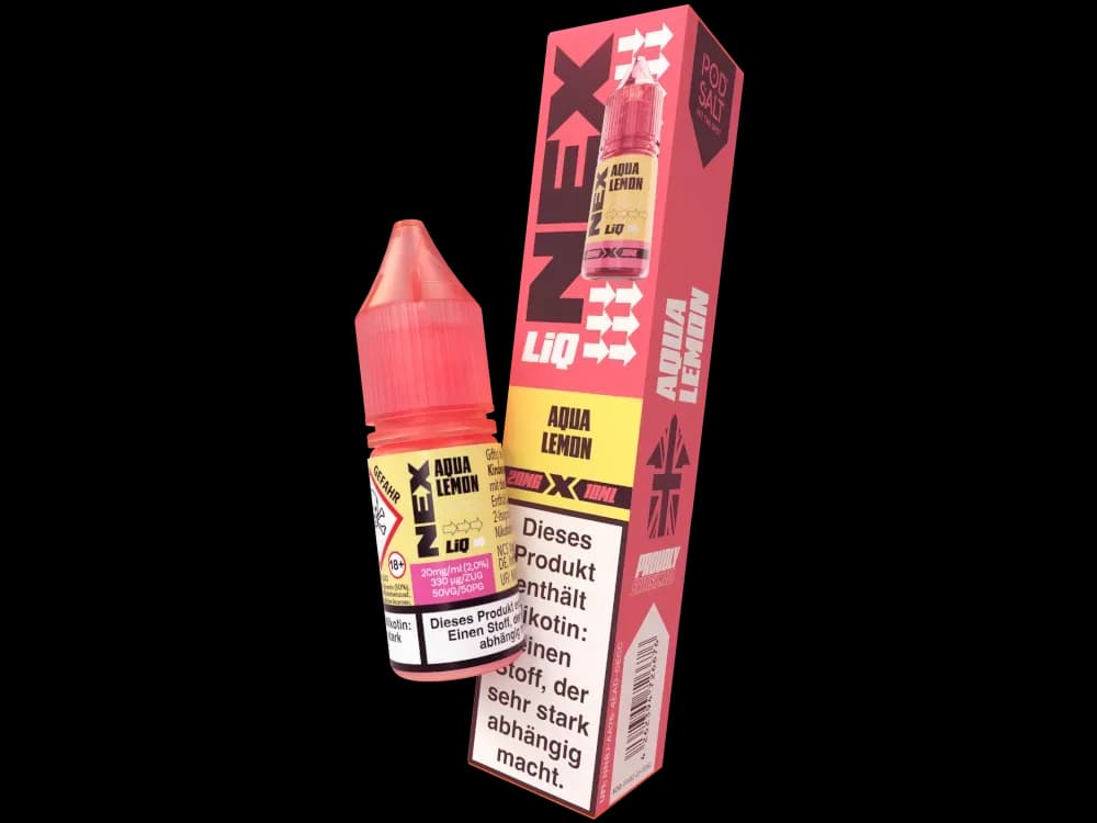 Pod Salt - NexLiq - Nikotinsalz Liquid - Aqua Lemon (Packung: 1er Packung / Stärke: 20 mg/ml / Geschmack: Aqua Lemon) (995,00 EUR / liter)
