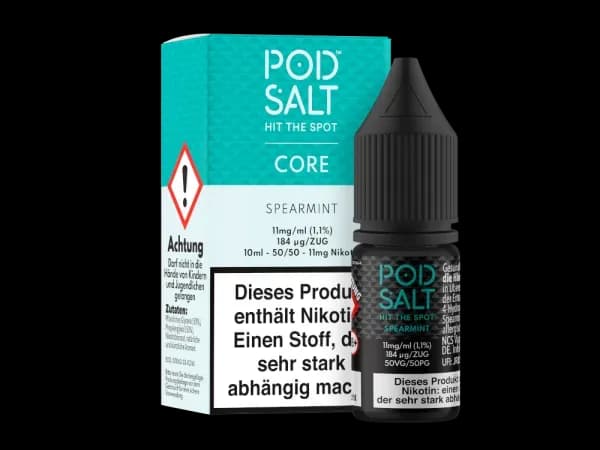 Pod Salt Core - Nikotinsalz Liquid - Spearmint (Packung: 1er Packung / Stärke: 11 mg/ml / Geschmack: Spearmint) (995,00 EUR / liter)