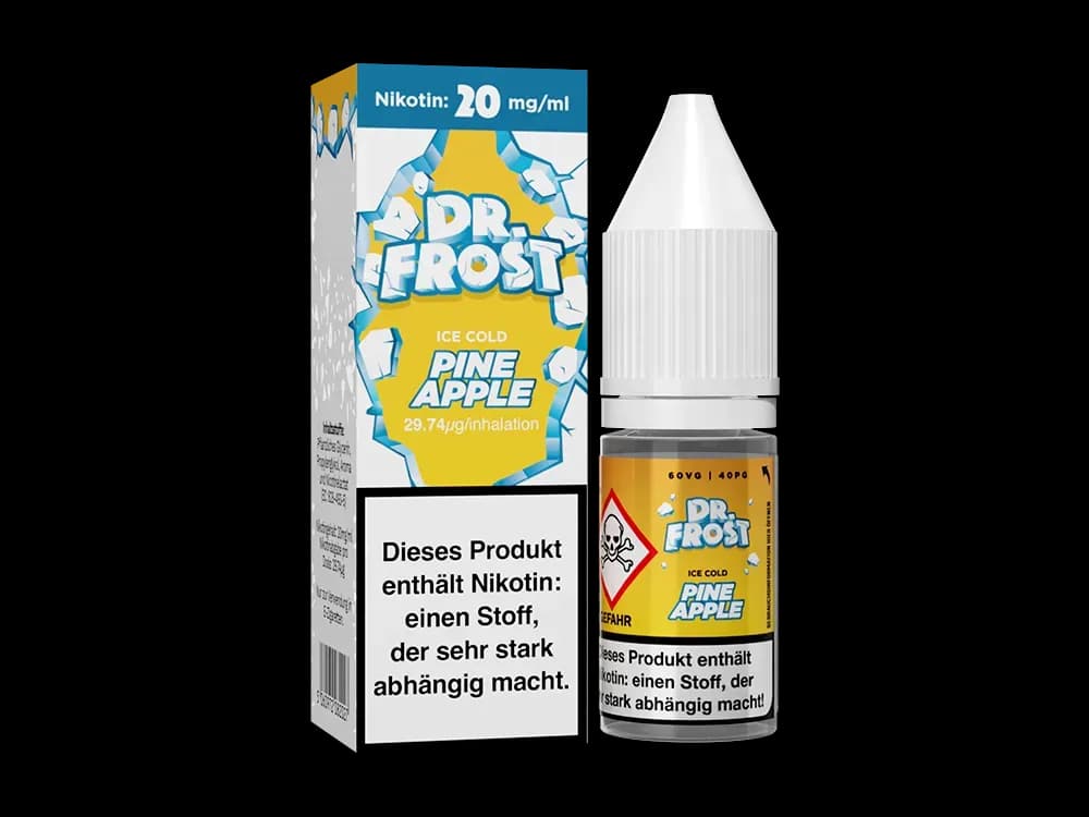 Dr. Frost - Ice Cold - Nikotinsalz Liquid - Pineapple (Packung: 1er Packung / Stärke: 20 mg/ml / Geschmack: Pineapple) (895,00 EUR / liter)
