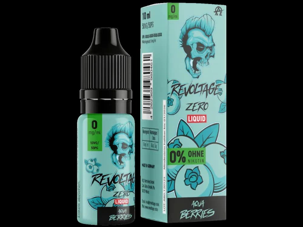 Revoltage - Tobacco Gold - Hybrid Nikotinsalz Liquid - Aqua Berries (Packung: 1er Packung / Stärke: 0 mg/ml / Geschmack: Aqua Berries) (895,00 EUR...