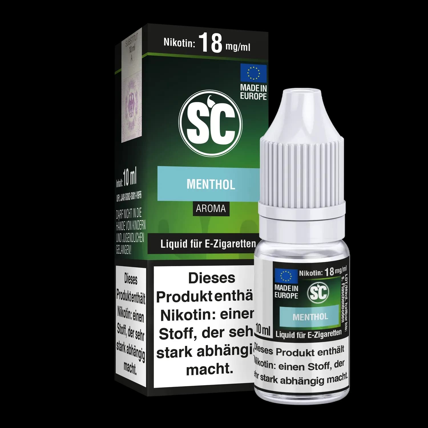 Menthol E-Zigaretten Liquid (Packung: 1er Packung / Stärke: 3 mg/ml) (695,00 EUR / liter)