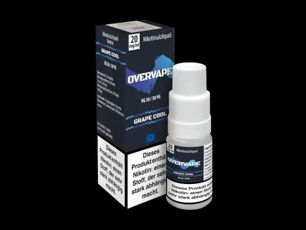 Overvape - Nikotinsalz Liquid - Grape Cool (Packung: 1er Packung / Stärke: 20 mg/ml / Geschmack: Grape Cool) (695,00 EUR / liter)
