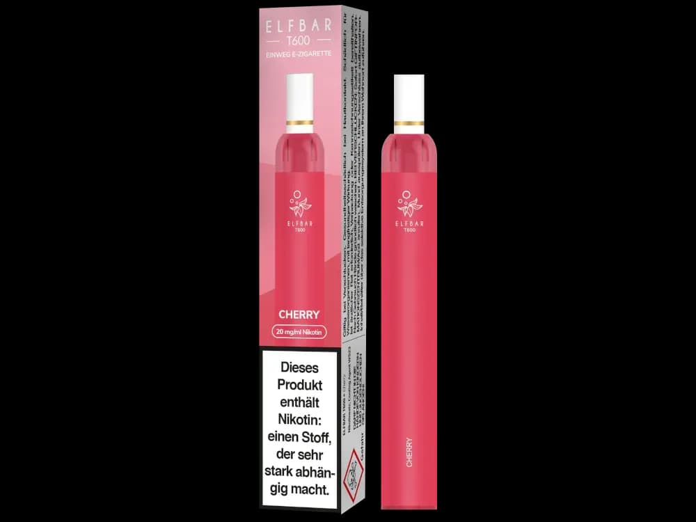 Elfbar T600 Einweg E-Zigarette - Blueberry (Packung: 1er Packung / Stärke: 20 mg/ml / Geschmack: Cherry) (4475,00 EUR / liter)