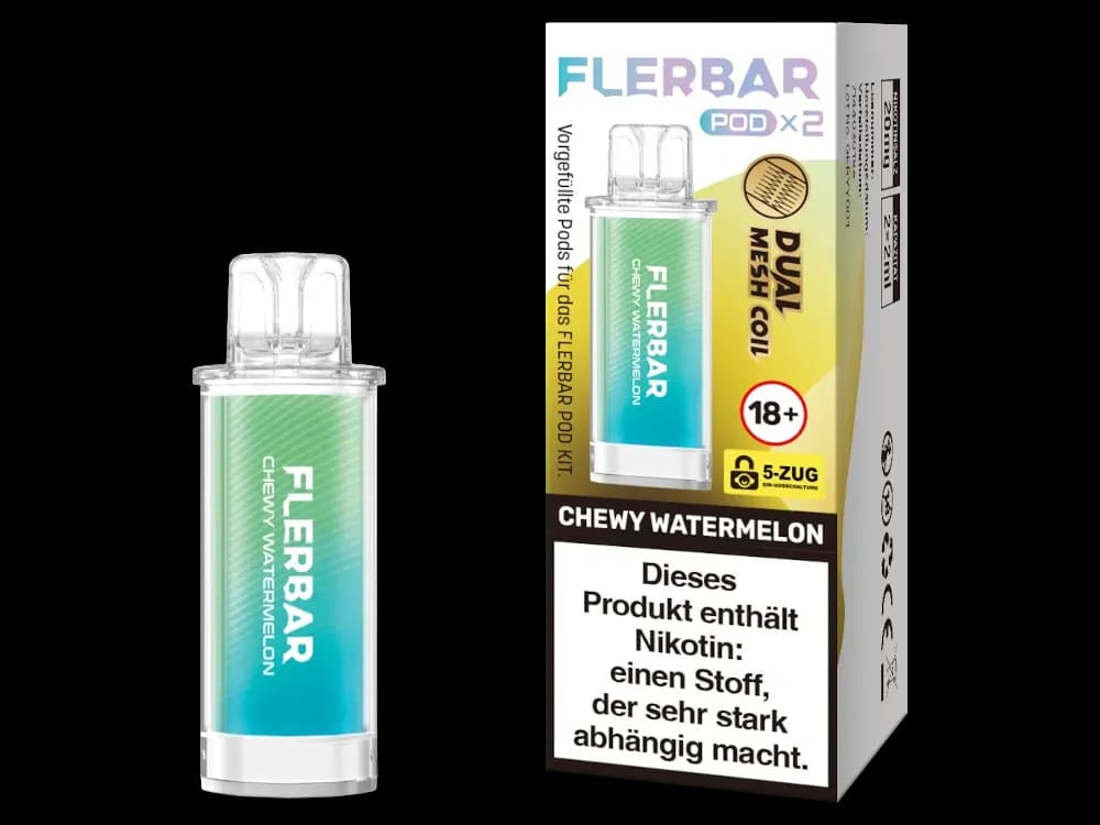 Flerbar - POD (2 Stück pro Packung) (Packung: 1er Packung / Geschmack: Chewy Watermelon) (2487,50 EUR / liter)