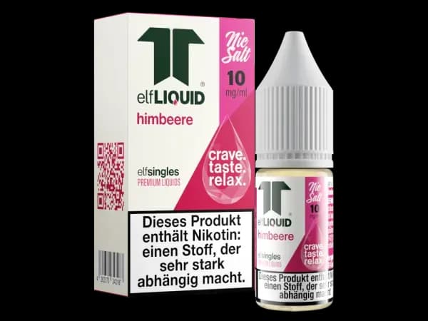 Elf-Liquid - Single - Nikotinsalz Liquid - Himbeere (Packung: 1er Packung / Stärke: 10 mg/ml / Geschmack: Himbeere) (895,00 EUR / liter)