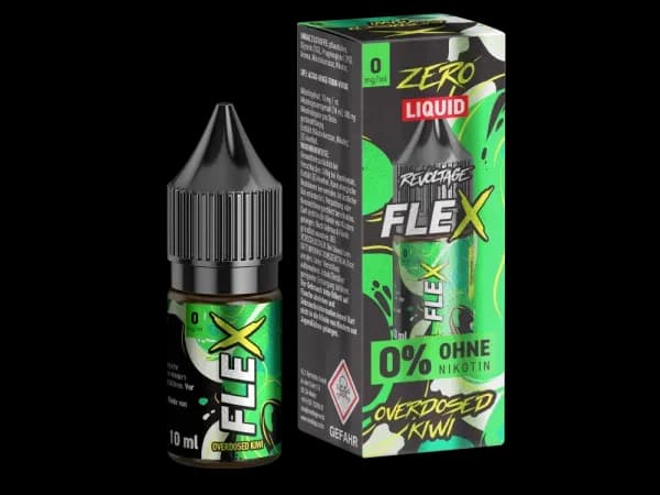 Revoltage - FLEX Nikotinsalz Liquid - Kiwi (Packung: 1er Packung / Stärke: 0 mg/ml / Geschmack: Kiwi) (895,00 EUR / liter)