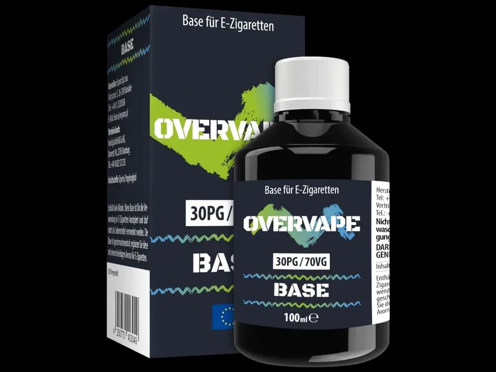 Overvape - 100 ml Basis 0 mg/ml (Model: 30PG / 70VG / Packung: 1er Packung) (449,50 EUR / liter)