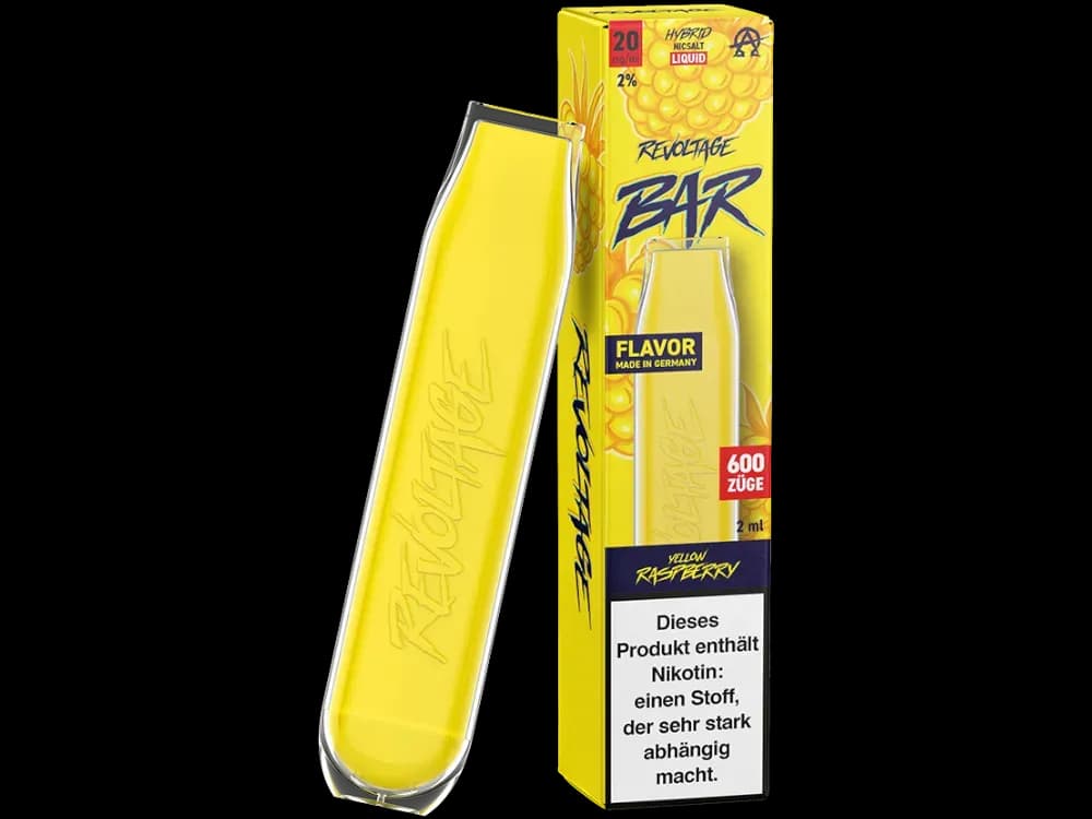 Revoltage Bar Einweg E-Zigarette - Aqua Berries (Packung: 1er Packung / Stärke: 20 mg/ml / Geschmack: Yellow Raspberry) (4475,00 EUR / liter)