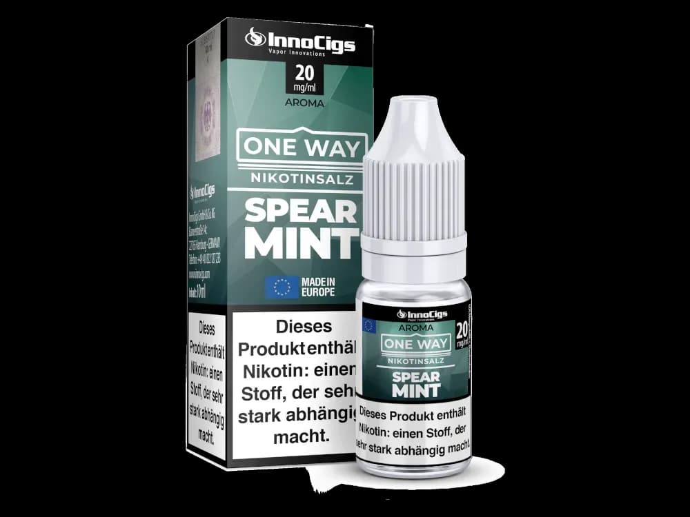 InnoCigs - One Way - Spearmint - Nikotinsalz Liquid (Packung: 1er Packung / Stärke: 10 mg/ml) (895,00 EUR / liter)