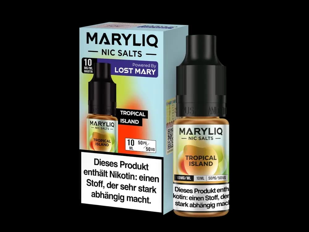 MARYLIQ - Nikotinsalz Liquid - Tropical Island (Packung: 1er Packung / Geschmack: Tropical Island / Stärke: 10 mg/ml) (995,00 EUR / liter)