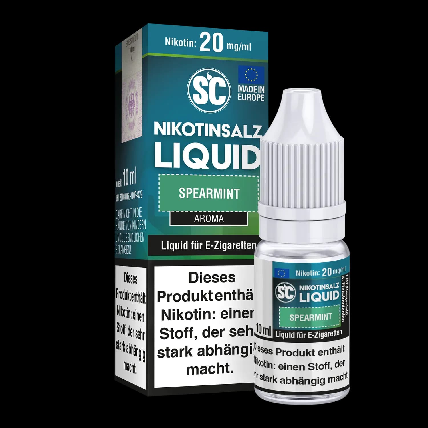 SC - Spearmint - Nikotinsalz Liquid (Packung: 1er Packung / Stärke: 20 mg/ml) (795,00 EUR / liter)