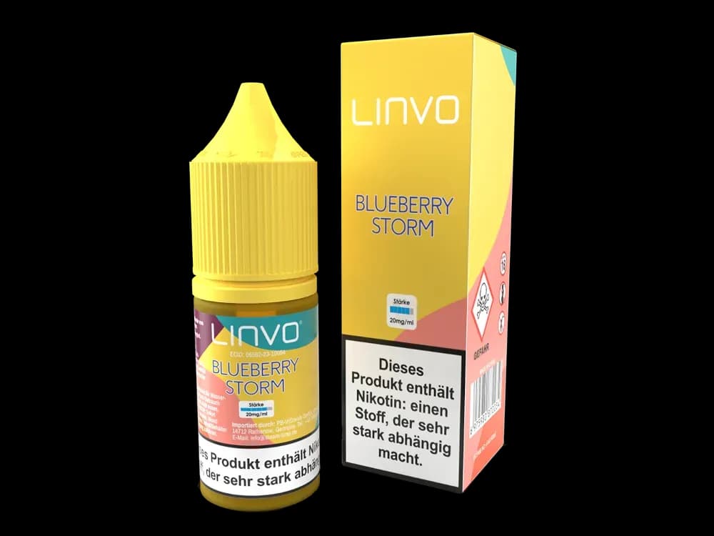Linvo - Blueberry Storm - Nikotinsalz Liquid 20 mg/ml (Packung: 1er Packung / Stärke: 20 mg/ml) (895,00 EUR / liter)