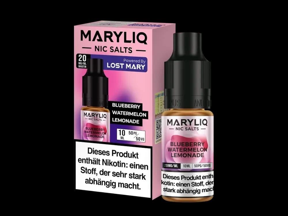 MARYLIQ - Nikotinsalz Liquid - Blueberry Watermelon Lemonade (Packung: 1er Packung / Stärke: 20 mg/ml / Geschmack: Blueberry Watermelon Lemonade)...