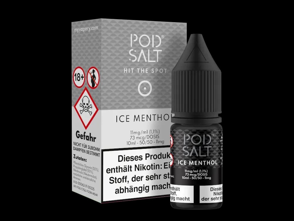 Pod Salt - Ice Menthol - Nikotinsalz Liquid  (Packung: 1er Packung / Stärke: 11 mg/ml) (995,00 EUR / liter)