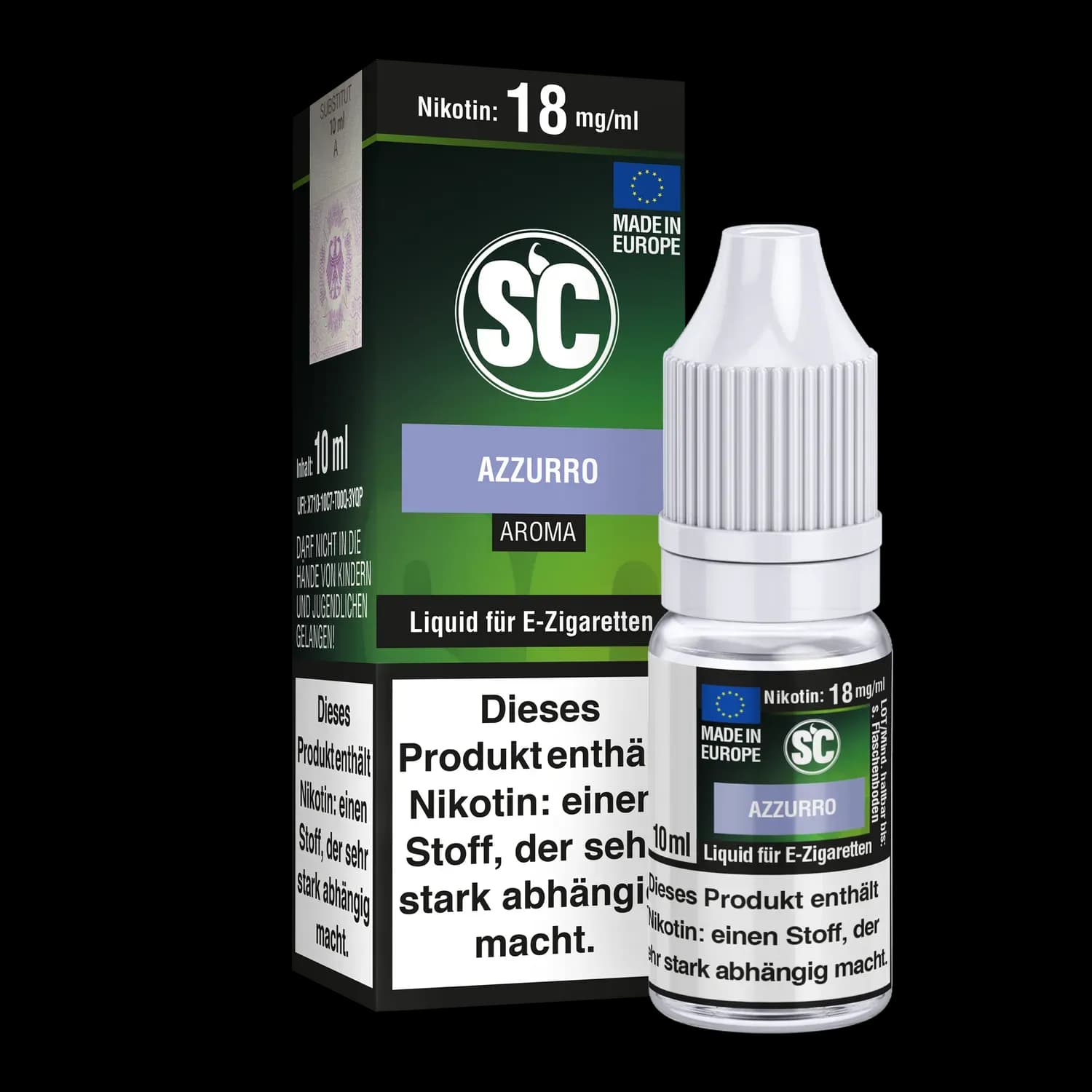 Blue / Azzuro E-Zigaretten Liquid (Packung: 1er Packung / Stärke: 18 mg/ml) (695,00 EUR / liter)