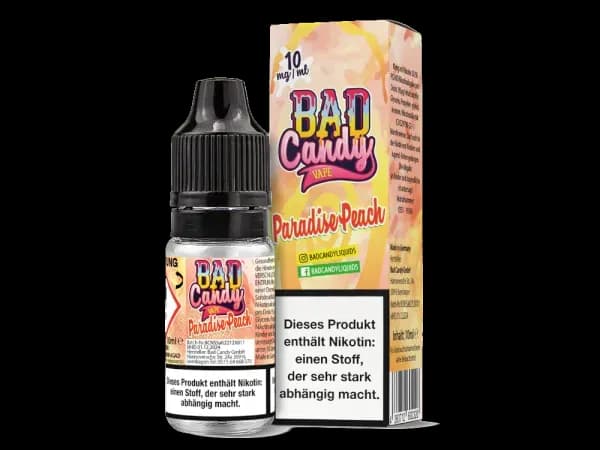 Bad Candy Liquids - Paradise Peach - Nikotinsalz Liquid  (Packung: 1er Packung / Stärke: 10 mg/ml) (895,00 EUR / liter)