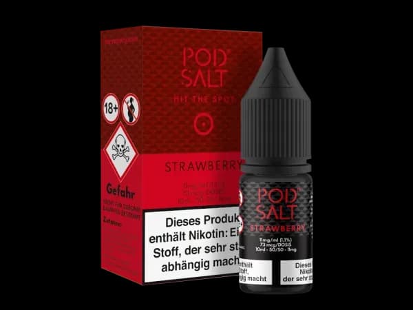 Pod Salt - Strawberry - Nikotinsalz Liquid  (Packung: 1er Packung / Stärke: 20 mg/ml) (995,00 EUR / liter)