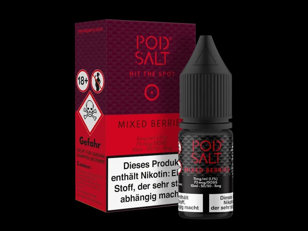 Pod Salt - Mixed Berries - Nikotinsalz Liquid  (Packung: 1er Packung / Stärke: 11 mg/ml) (995,00 EUR / liter)